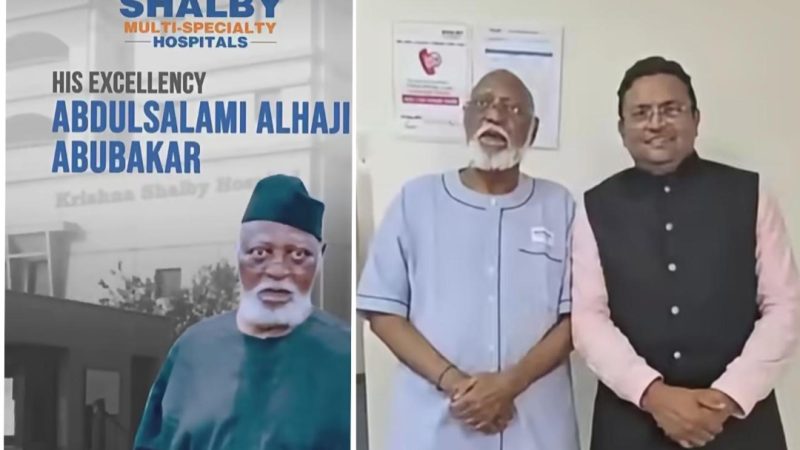 After Knee Replacement, Indian Hospital Casts Ex-Nigerian President Abdulsalami in Promo Footage