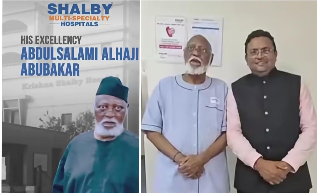 After Knee Replacement, Indian Hospital Casts Ex-Nigerian President Abdulsalami in Promo Footage